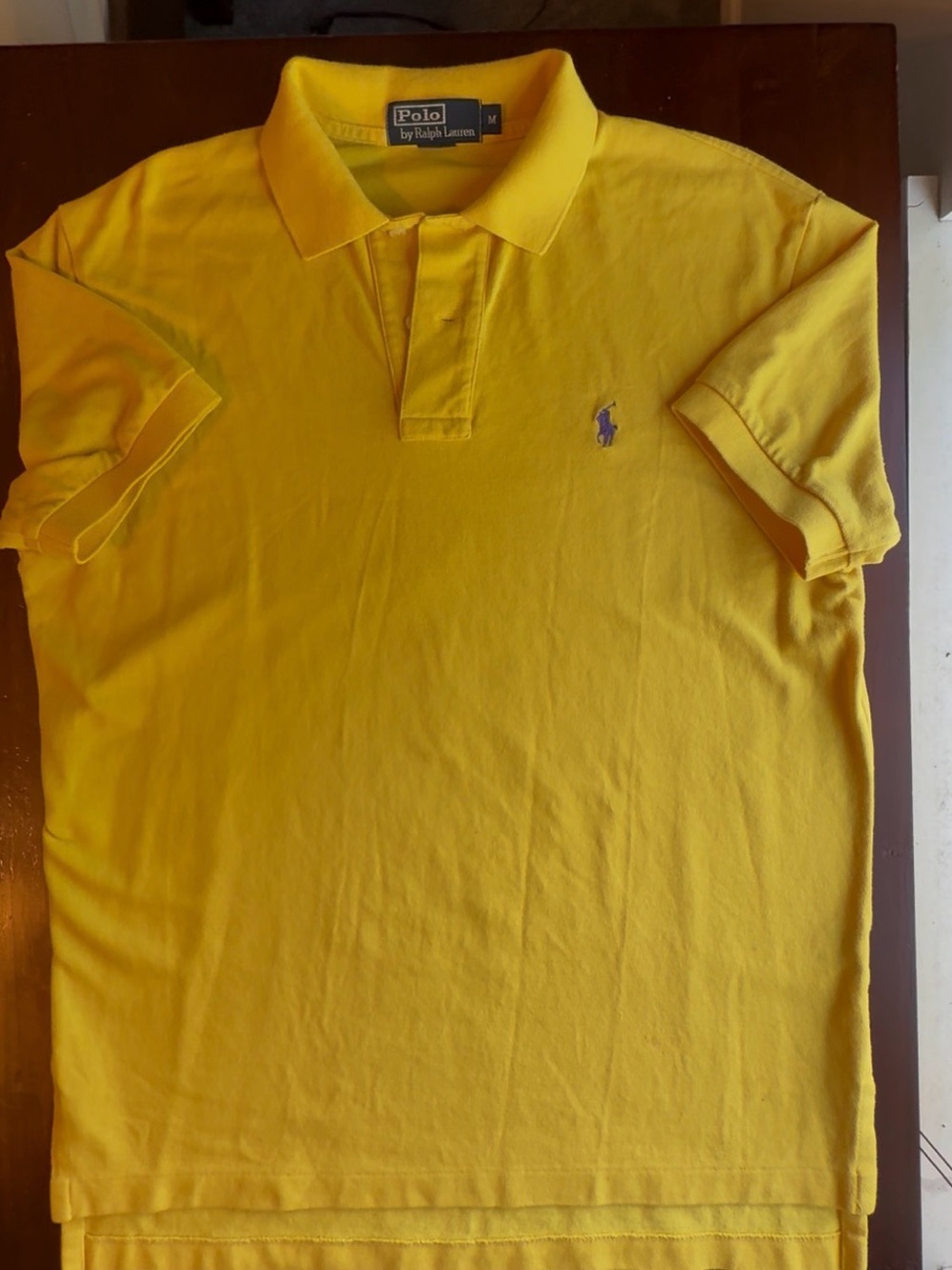 Polo Ralph Lauren Classic Fit Cotton Mesh Polo Shirt yellow